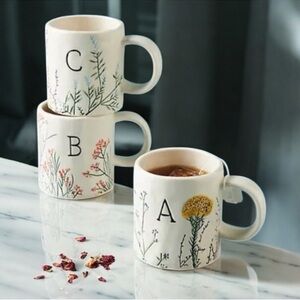 Anthropologie Dagne B initial mug